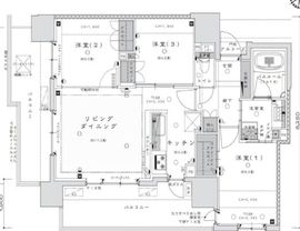 ライオンズ鶯谷マークスフォート 9階 間取り図