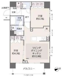 ルジェンテ浅草 6階 間取り図