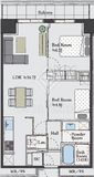 ザ・パークハウス新宿タワー 14階 間取り図