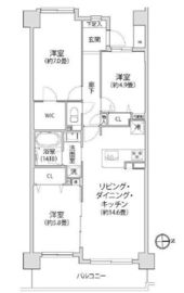 クリオレジダンス東京 2階 間取り図