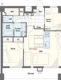 ウィズウィース渋谷神南 N棟 6階 間取り図