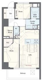 アトラス江戸川アパートメント 3階 間取り図