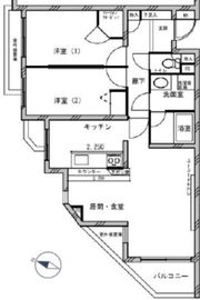上野毛南パークハウス 1階 間取り図