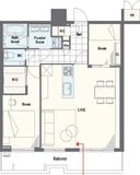 パークタワーグランスカイ 25階 間取り図