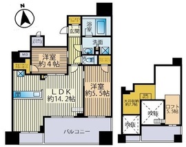 プレシス東麻布 12階 間取り図