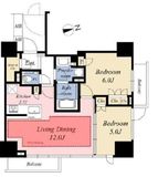 東京ベイシティタワー 20階 間取り図