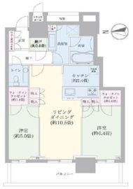 ザ・パークハウス晴海タワーズ ティアロレジデンス 33階 間取り図