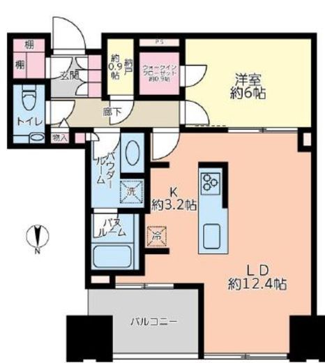 シティタワーズ豊洲ザ・ツイン サウスタワー 46階 間取り図