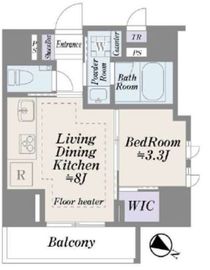 ピアース麻布十番 4階 間取り図