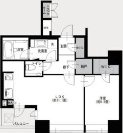 ザ・タワーズ台場 ウエスト 5階 間取り図