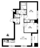ダイアパレスグランデージ日本橋 8階 間取り図
