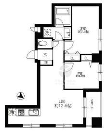 ダイアパレスグランデージ日本橋 8階 間取り図