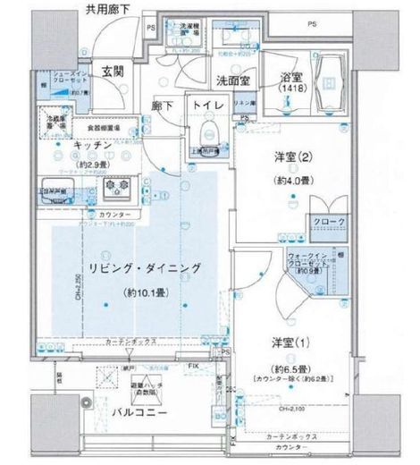 コンフォリア神楽坂DEUX 23階 間取り図