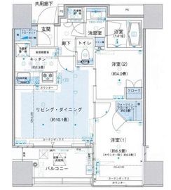 コンフォリア神楽坂DEUX 23階 間取り図