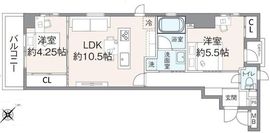 サージュ赤坂 4階 間取り図