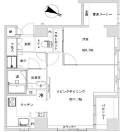 アクシア日本橋 4階 間取り図