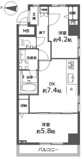 ライジングプレイス錦糸町 3階 間取り図