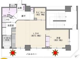 ライオンズタワー池袋 23階 間取り図