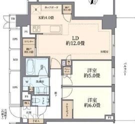 ブリリアタワー池袋West 28階 間取り図
