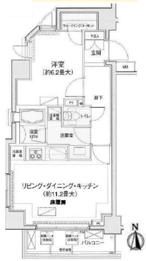 エミネンス高輪台 8階 間取り図