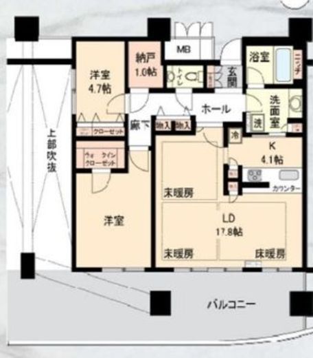 イーストコア曳舟二番館 41階 間取り図