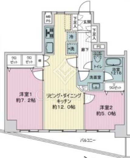 アルカーデン池袋 10階 間取り図