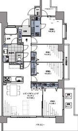 クレッセント東京リプライム 3階 間取り図