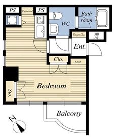 アクシア代々木 10階 間取り図