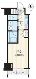 コンシェリア三田 8階 間取り図