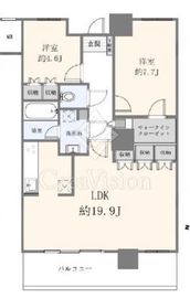 イーストコモンズ清澄白河セントラルタワー 27階 間取り図