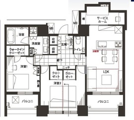 芝浦アイランド ケープタワー 28階 間取り図