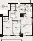 キャナルワーフタワーズイーストタワー 25階 間取り図