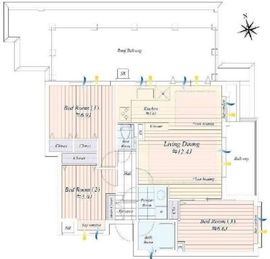 グランシャトレ駒込曙町 6階 間取り図