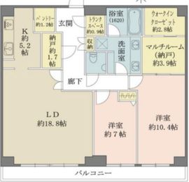 Wコンフォートタワーズ WEST 42階 間取り図