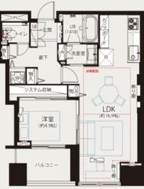 シティタワーズ豊洲ザ・ツイン ノースタワー 26階 間取り図