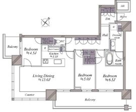 パークホームズ豊洲ザ・レジデンス 12階 間取り図