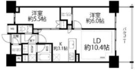 ルフォンリブレ木場 8階 間取り図