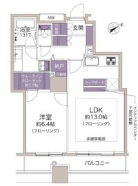 西早稲田シティタワー 6階 間取り図
