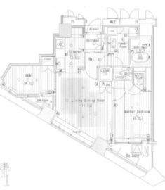 新宿アインスタワー 9階 間取り図