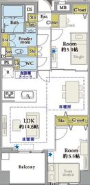 ベラカーサ秋葉原 11階 間取り図