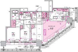 ブリリアタワー浜離宮 23階 間取り図