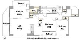 エミネンス高輪台 6階 間取り図