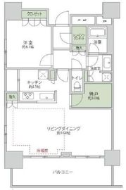 エミネンス高輪台 7階 間取り図