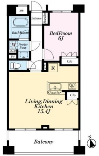 エミネンス高輪台 3階 間取り図