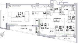 エミネンス高輪台 2階 間取り図