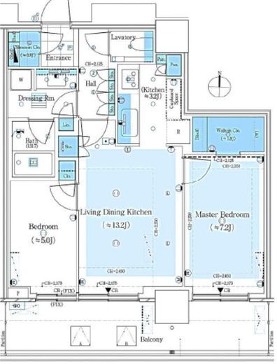 パークシティ中野ザタワーブリーズ 12階 間取り図