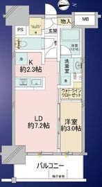 リビオレゾン東陽町ステーションプレミア 2階 間取り図
