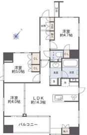 アジールコフレ三軒茶屋 10階 間取り図