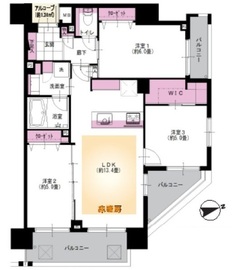 エミネンス高輪台 12階 間取り図