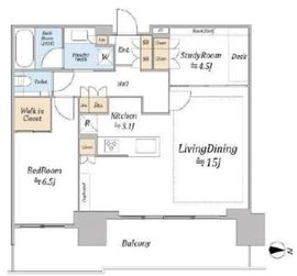 品川イーストシティタワー 14階 間取り図
